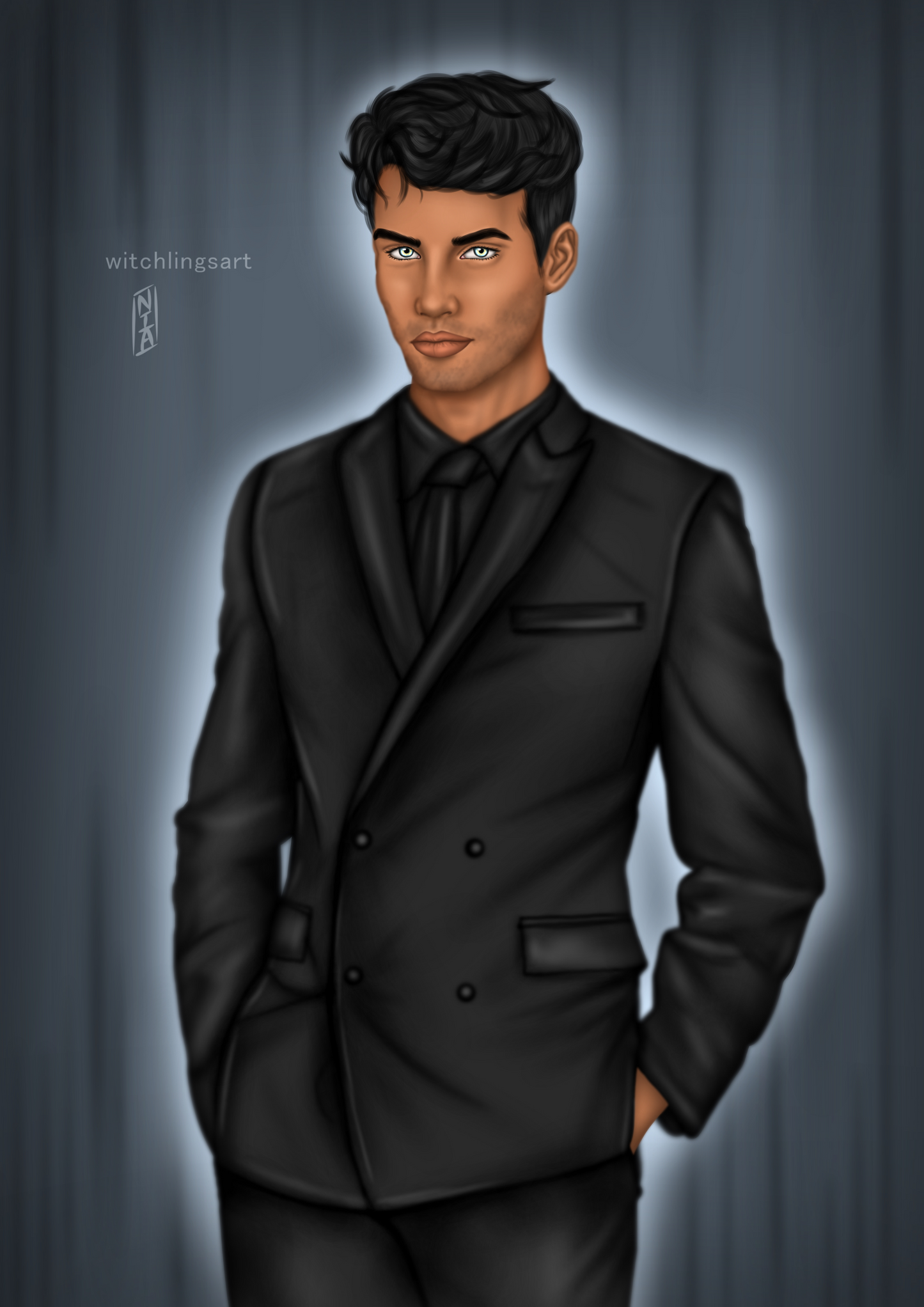 Alaric Art Print 5x7 by Witchlying Art